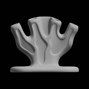 Coral Inspired Desk Organizer 3D Print Model Desk Accessory 3D model