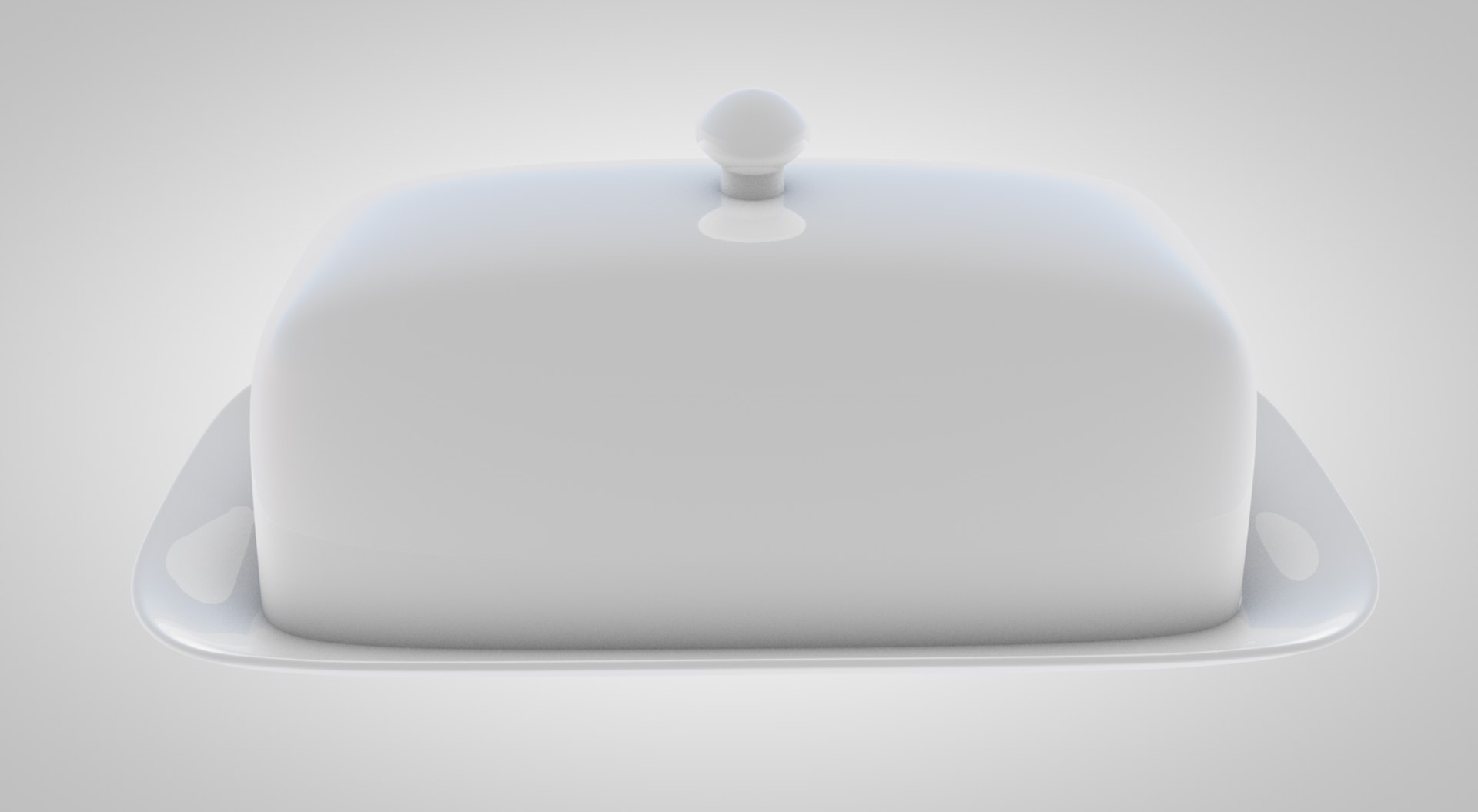Butter dish plate 3D model - TurboSquid 1506284
