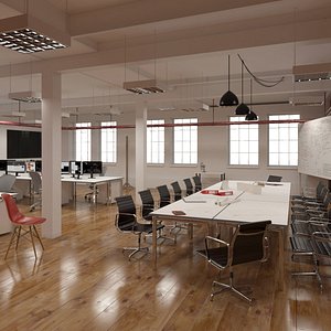 3d model generic loft office