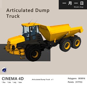 3D Articulated Dump Truck model