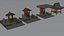 Japanisches Architektur-Megapaket: 59 Gebäude-Kitbash