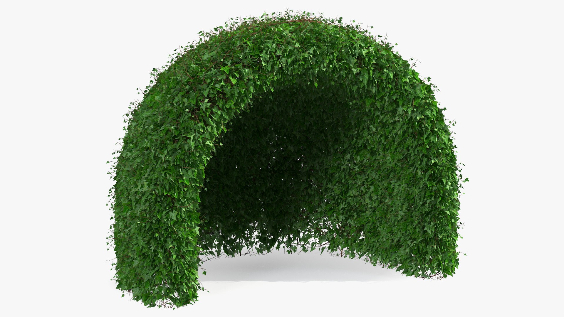 Green Gazebo Shrub 3D model preview