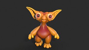 Cute monster unreal unity 19 animations fbx obj