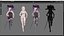 Halloween costume 0001 - Rig - Unreal - Unity - Blender - Animated - Realistic Female Character