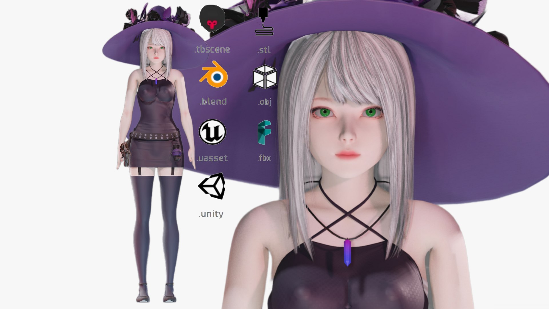 Halloween costume 0001 - Rig - Unreal - Unity - Blender - Animated - Realistic Female Character 3D https://p.turbosquid.com/ts-thumb/eO/G19rym/9o/1c/png/1760383414/1920x1080/fit_q87/fee8294b96a84427ddf4bf9c3b7d4aa8c1168387/1c.jpg