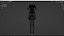 Halloween costume 0001 - Rig - Unreal - Unity - Blender - Animated - Realistic Female Character
