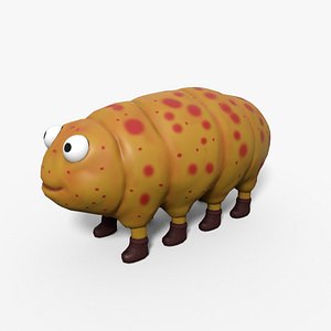 cartoon caterpillar model
