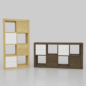 3D ikea kallax