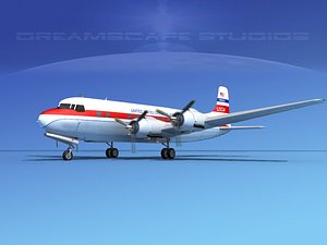 3d propellers douglas dc-6 model