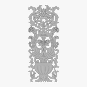 Cartouche ornament 007 3D model