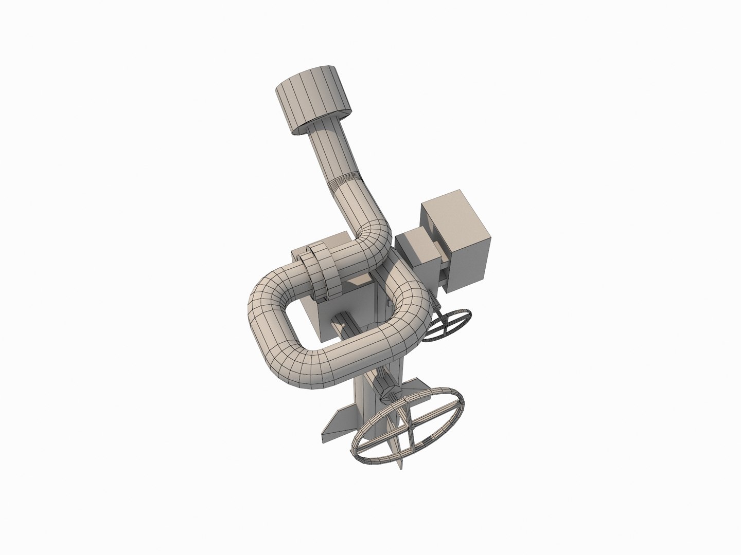 Fire Monitor 3D Model - TurboSquid 1896922