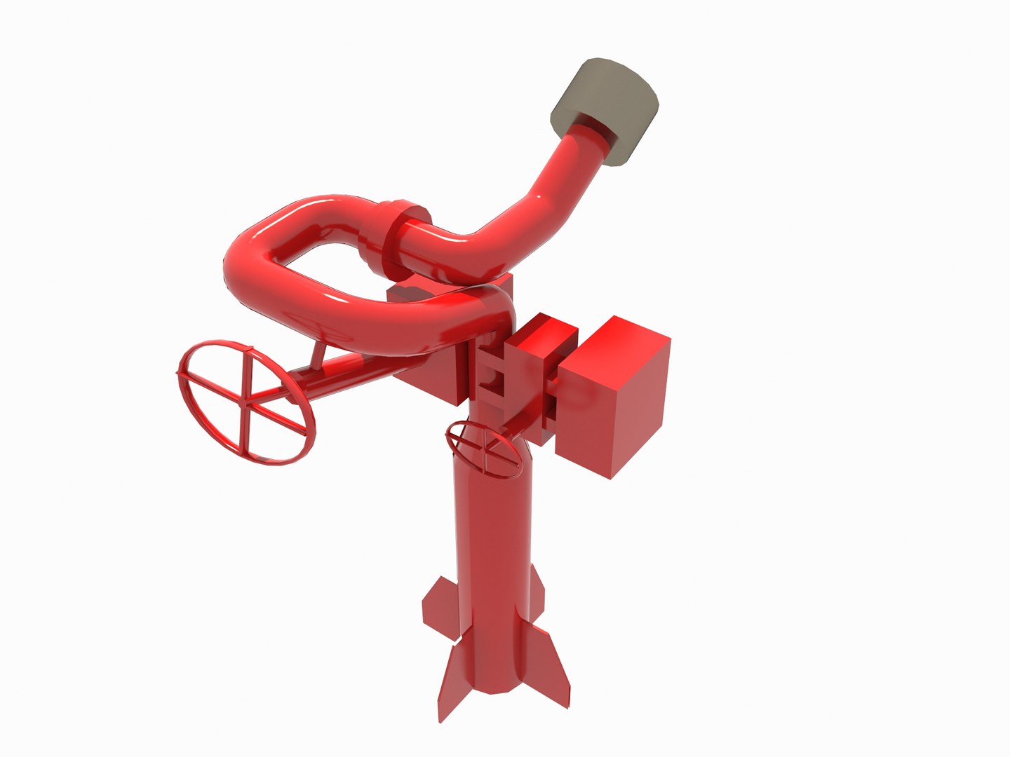 Fire Monitor 3D Model - TurboSquid 1896922