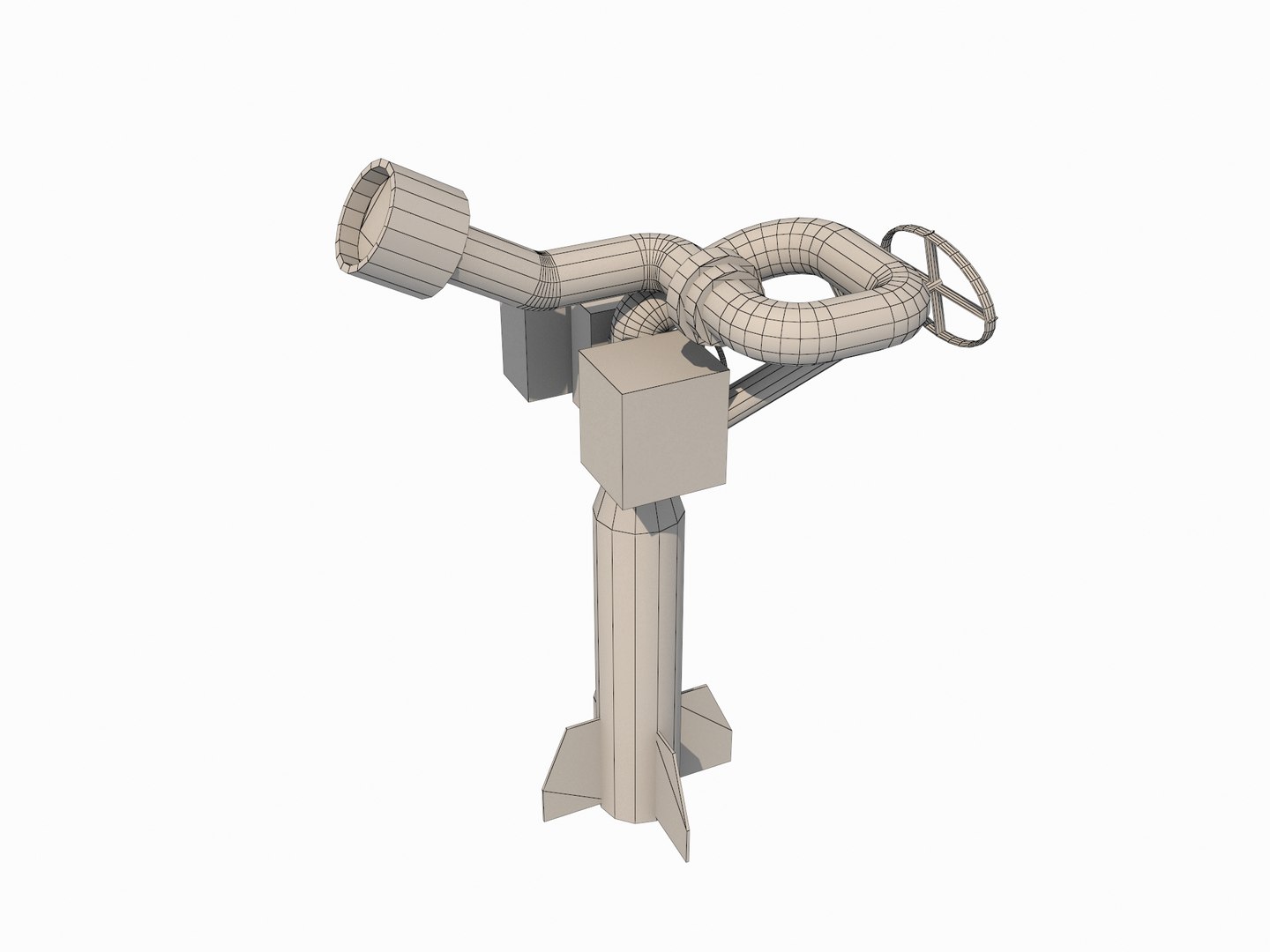 Fire Monitor 3D Model - TurboSquid 1896922