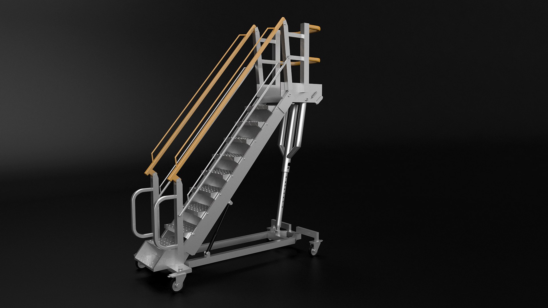 Rolling Ladder 3D Model TurboSquid 1832359