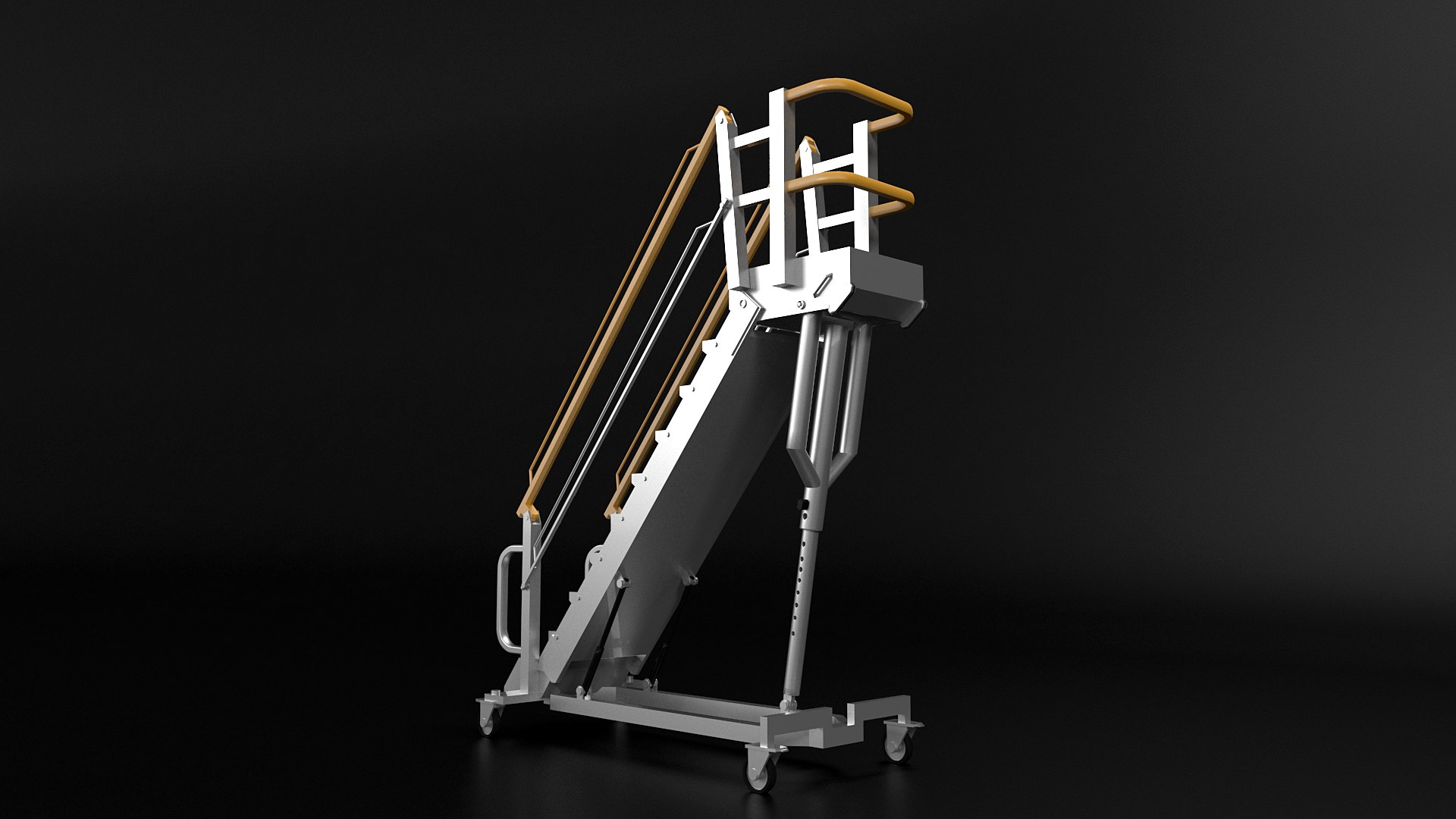 Rolling Ladder 3D Model TurboSquid 1832359