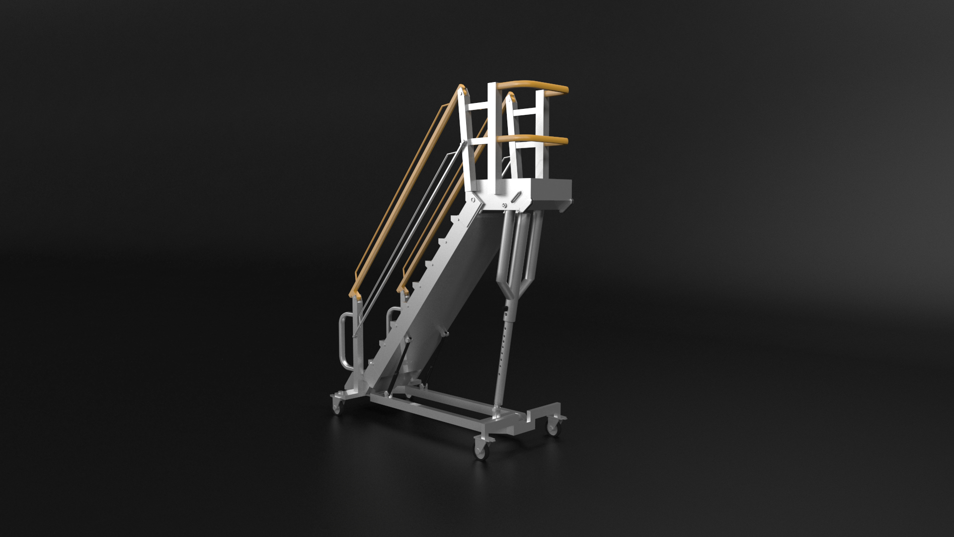 Rolling Ladder 3D Model TurboSquid 1832359