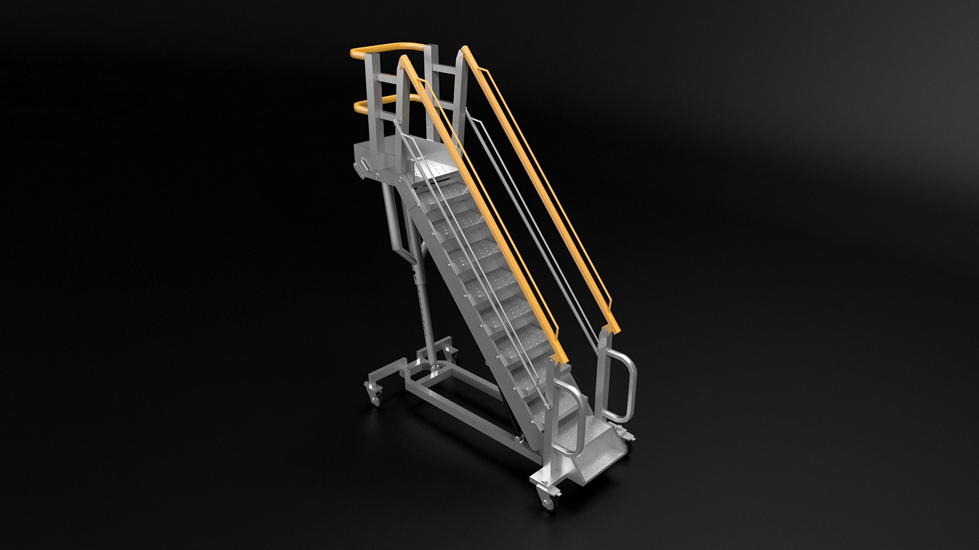 Rolling Ladder 3D Model TurboSquid 1832359