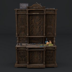 antiquarian sideboard 3D
