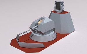 a-190 gun mount 3d model