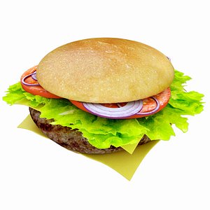 3dsmax hamburger burger bur