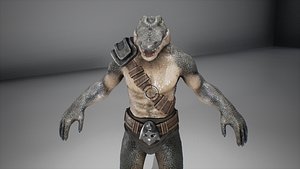 anthropomorphic crocodile