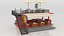 Coche rojo de dibujos animados