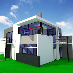 3d model schroder house