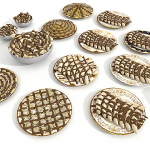 Banana Chocolate Bowl Fruit Piece Cut Half Naked spill rich manor king castle feast party celebration junket reception banquet