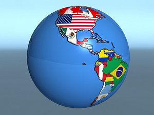 World Country Flags Geopolitica Globe