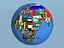 geopolitica earth globe country 3ds