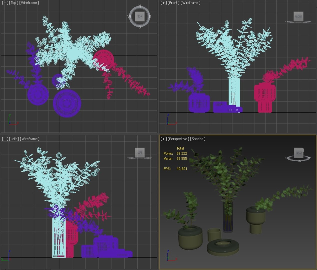 3D Decorative Set - TurboSquid 1446443