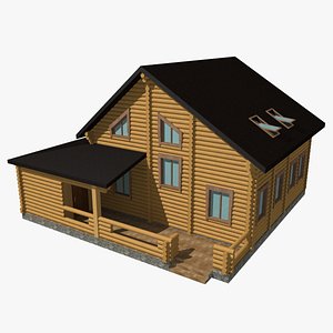 house wooden 3d model