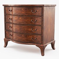 Oval Office Presidential Wooden Dresser Brown