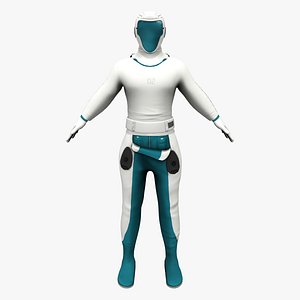 Full Sci-fi Space Research Costume Outfit Character