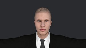 3D model Erling  Haaland  Hyper Realistic Full Body Fully Rigged 3D Character
