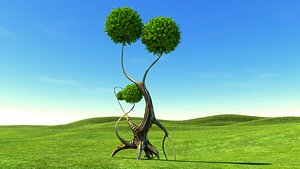 tree gothic 3d model