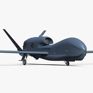 Drone RQ-4 Global Hawk Rigged for Maya