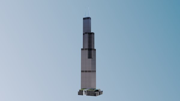 3D Willis Tower Skyscraper model - TurboSquid 1979419