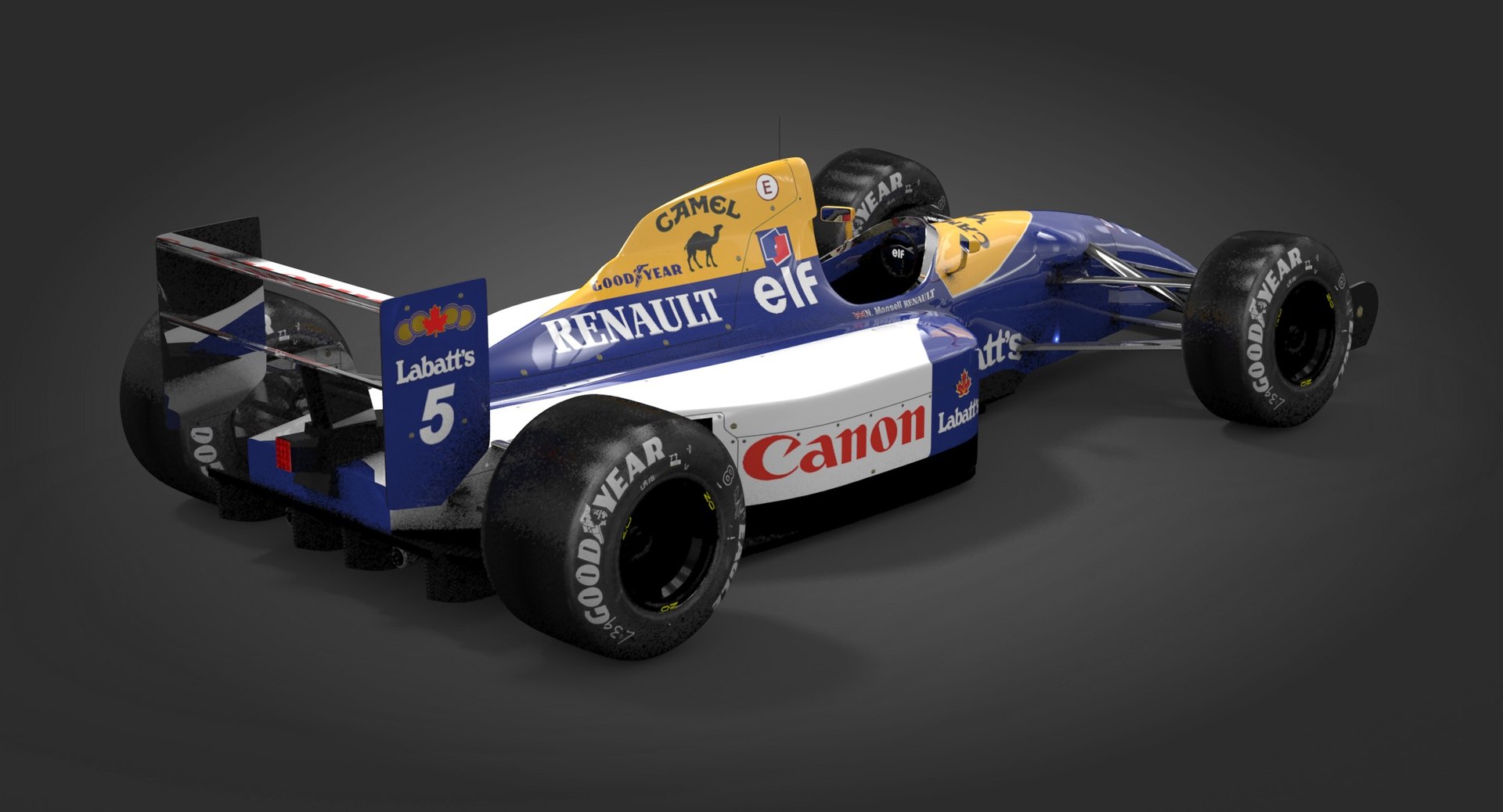 3d Model Williams Fw14b Formula 1