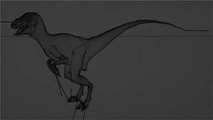 Fantasy Velociraptor Model 3D model