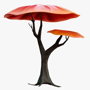 Alien Vegetation - Mushroom Tree 05 PBR model