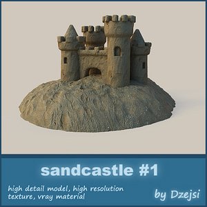 3ds max sand castle sandcastles