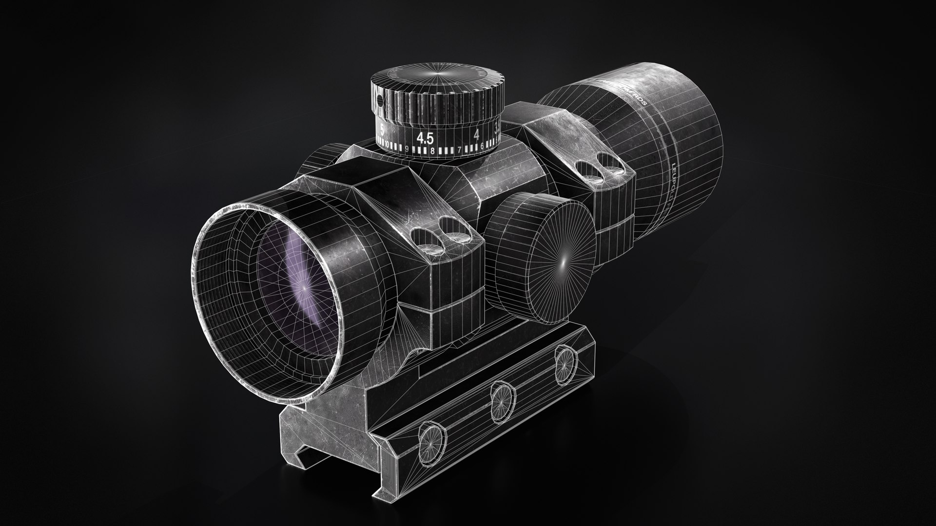Red Dot Sight 3D Model TurboSquid 2090417