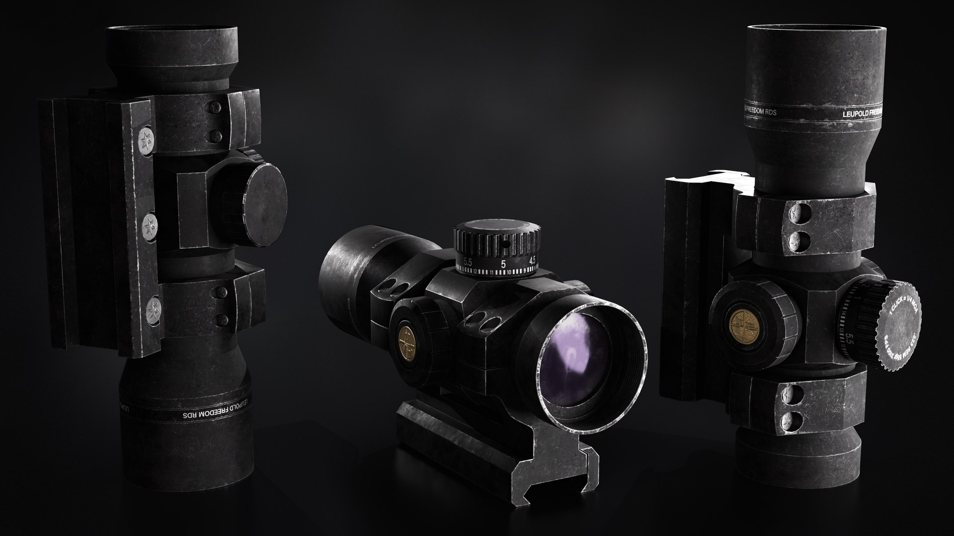 Red Dot Sight 3D Model TurboSquid 2090417
