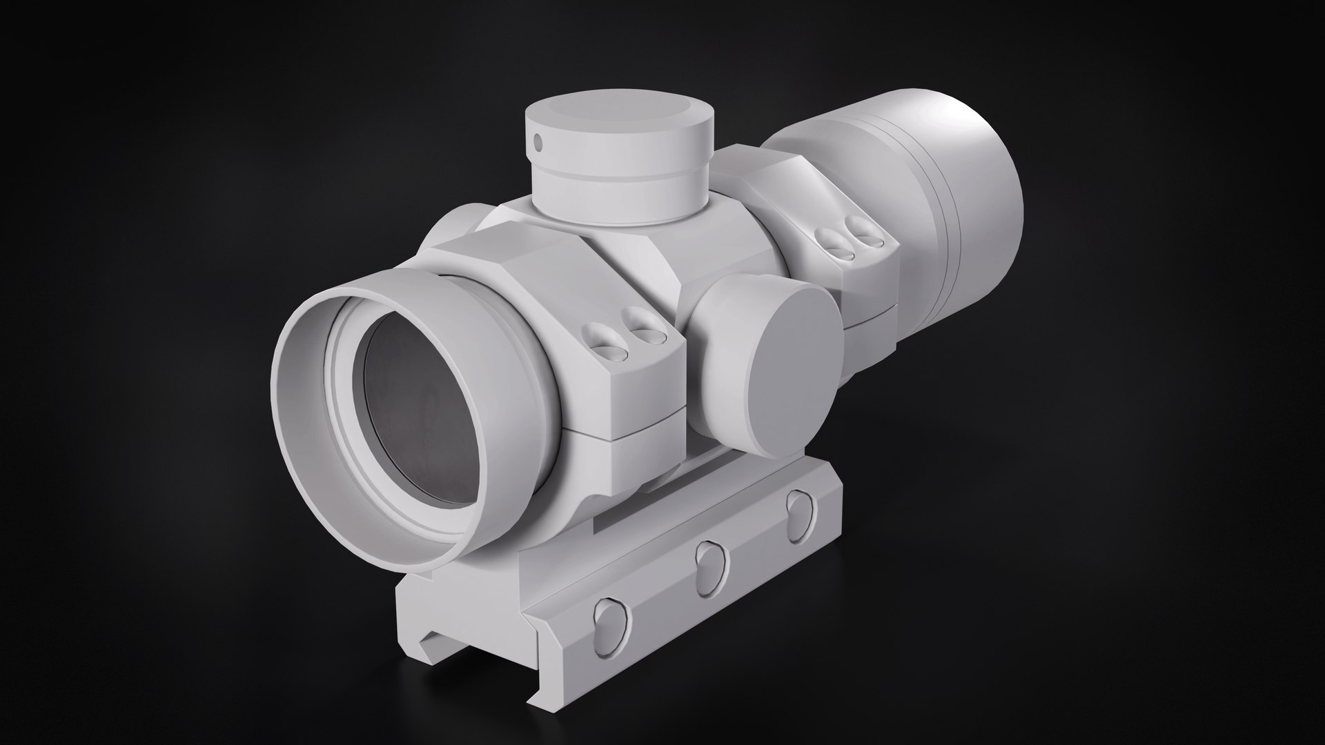 Red Dot Sight 3D Model TurboSquid 2090417
