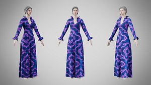 3D Dress 29 Neon Drift