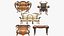 Collezione decorativa di mobili africani