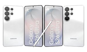 3D Samsung Galaxy S26 Ultra White