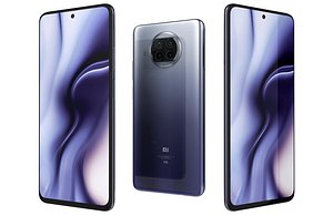 Xiaomi Mi 10i 5G Atlantic Blue Low Poly model