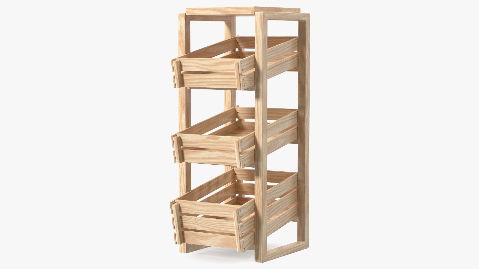 Wooden Vegetable Rack With Drawers Model TurboSquid 1912703   Woodenvegetablerackwithdrawers3dmodel001 